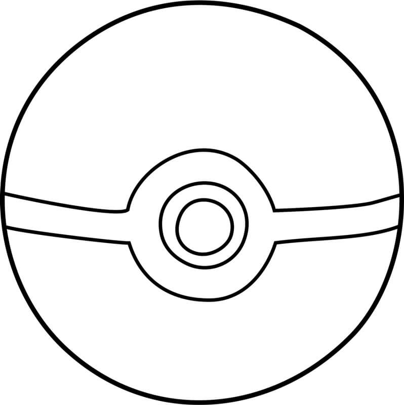Basic Pokeball Tegninger til Farvelægning