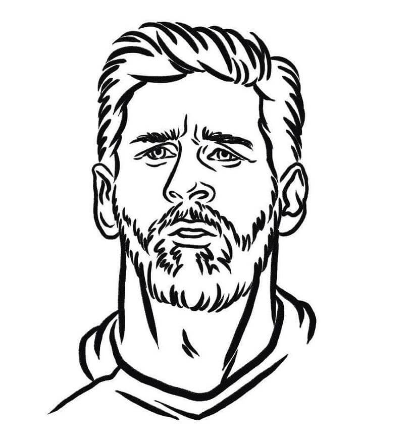 Lionel Messi Tegninger til Farvelægning