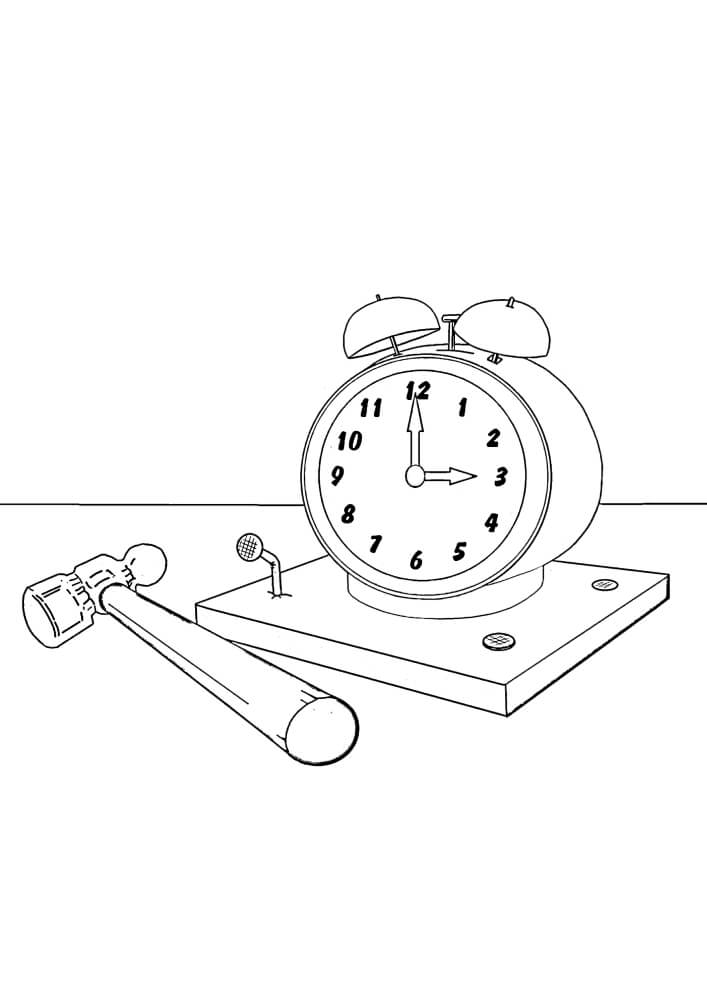 Clocking Hammer Tegninger til Farvelægning