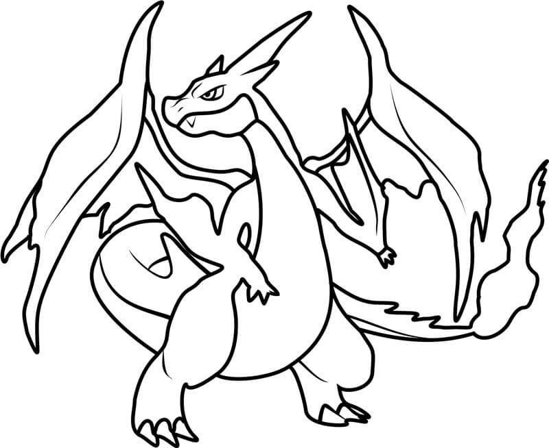 Cool Mega Charizard Y Tegninger til Farvelægning
