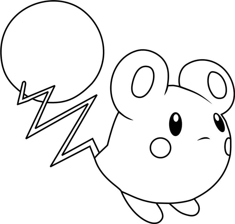 Cute Azurill Pokemon Tegninger til Farvelægning