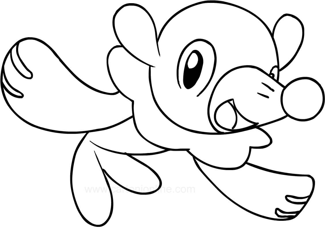 Cute Popplio Tegninger til Farvelægning