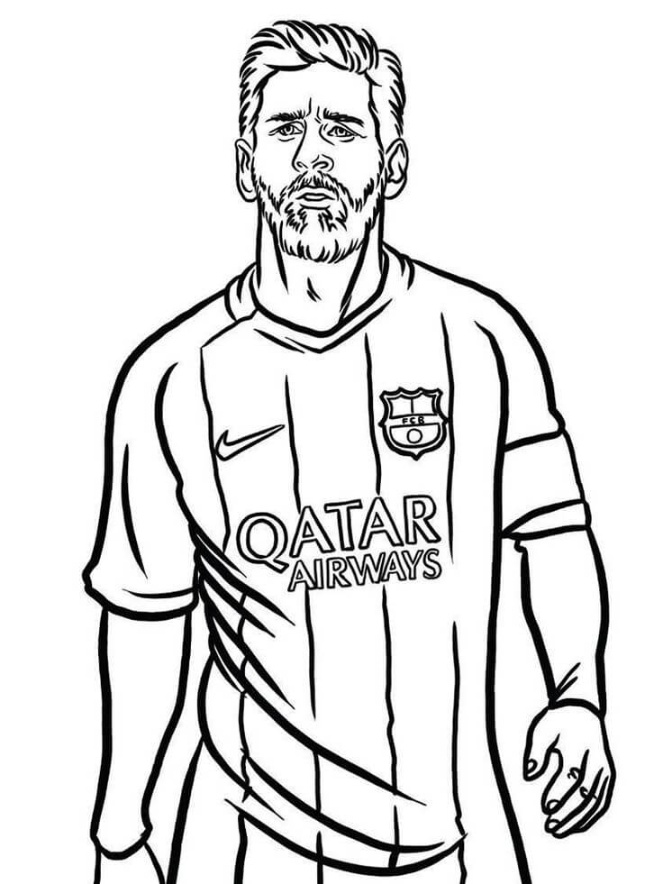 De Bază Lionel Messi Tegninger til Farvelægning