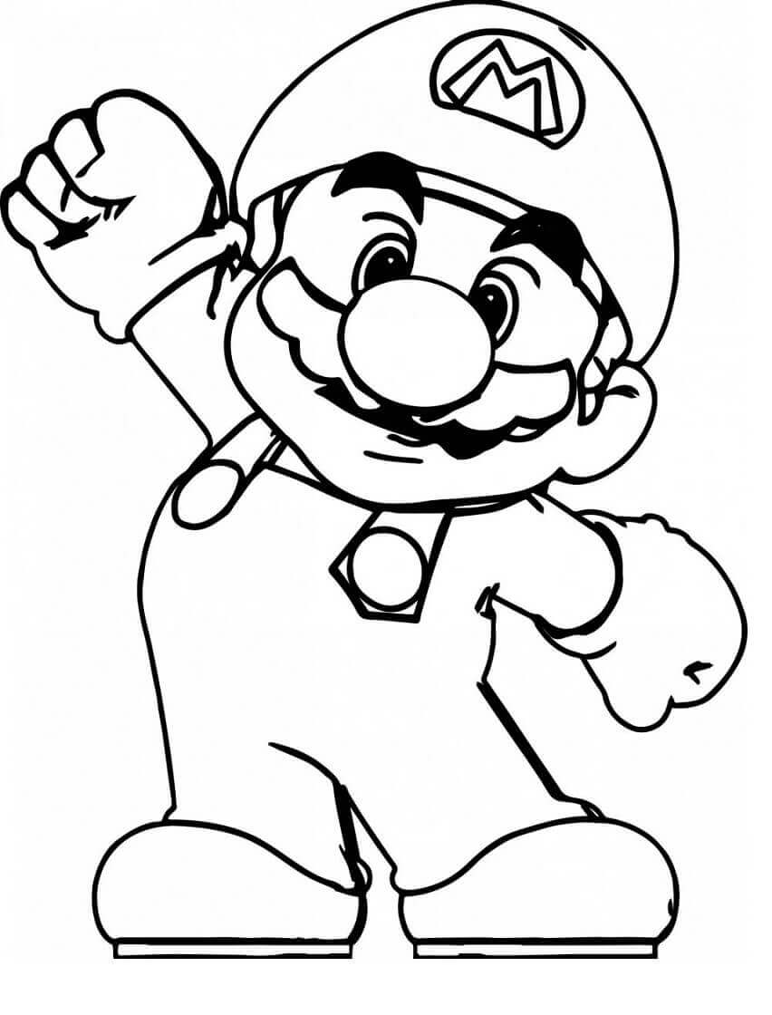 Dejlig Mario Tegninger til Farvelægning