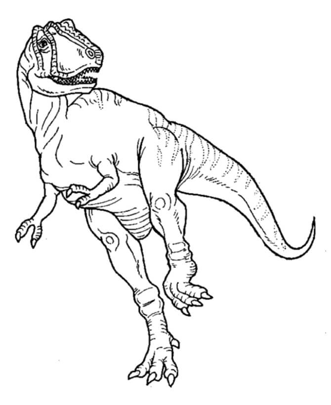 Dinosaur Fri Idé Tegninger til Farvelægning
