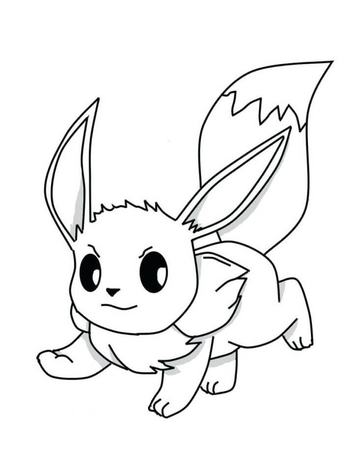 Eevee Short Tegninger til Farvelægning