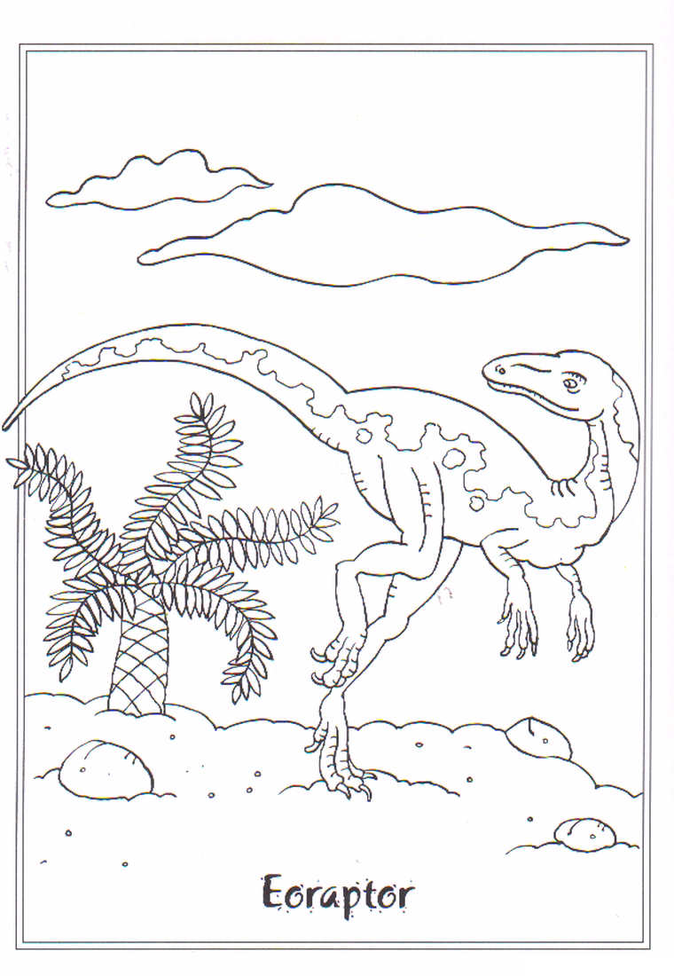 Eoraptor Tegninger til Farvelægning