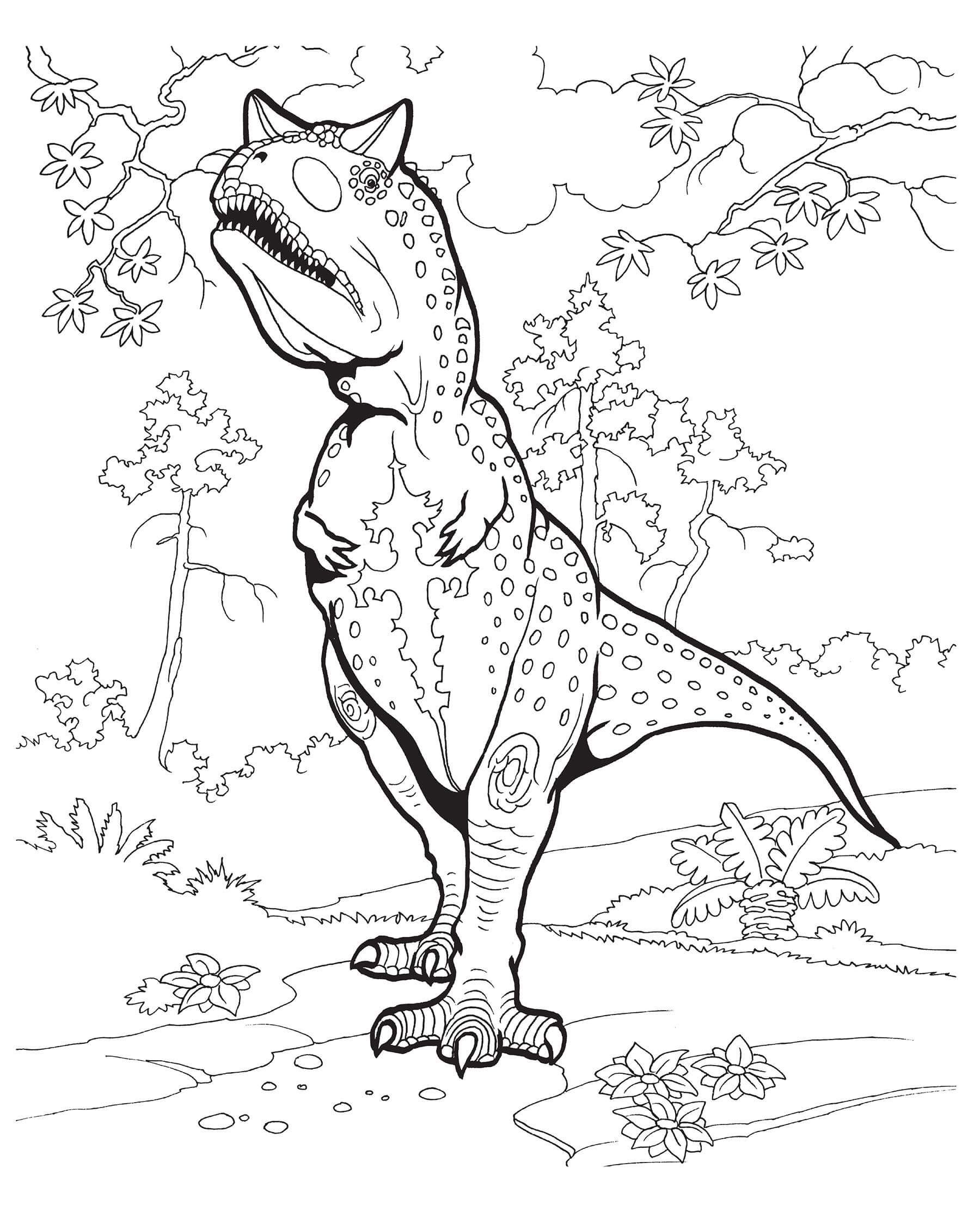 Fed Tyrannosaurus Tegninger til Farvelægning