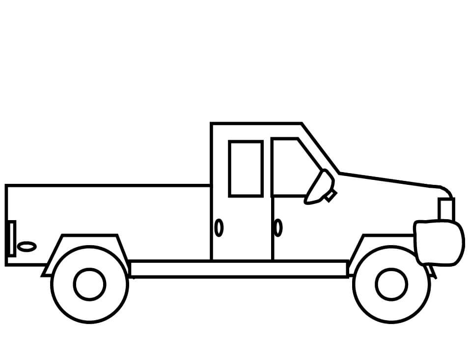 Fin Lastbil Tegninger til Farvelægning