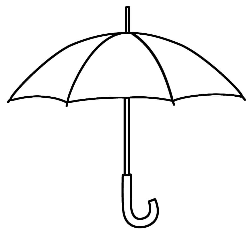 Formidabelt Paraply Tegninger til Farvelægning