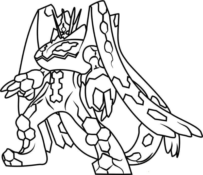 Full Form of Zygarde Tegninger til Farvelægning