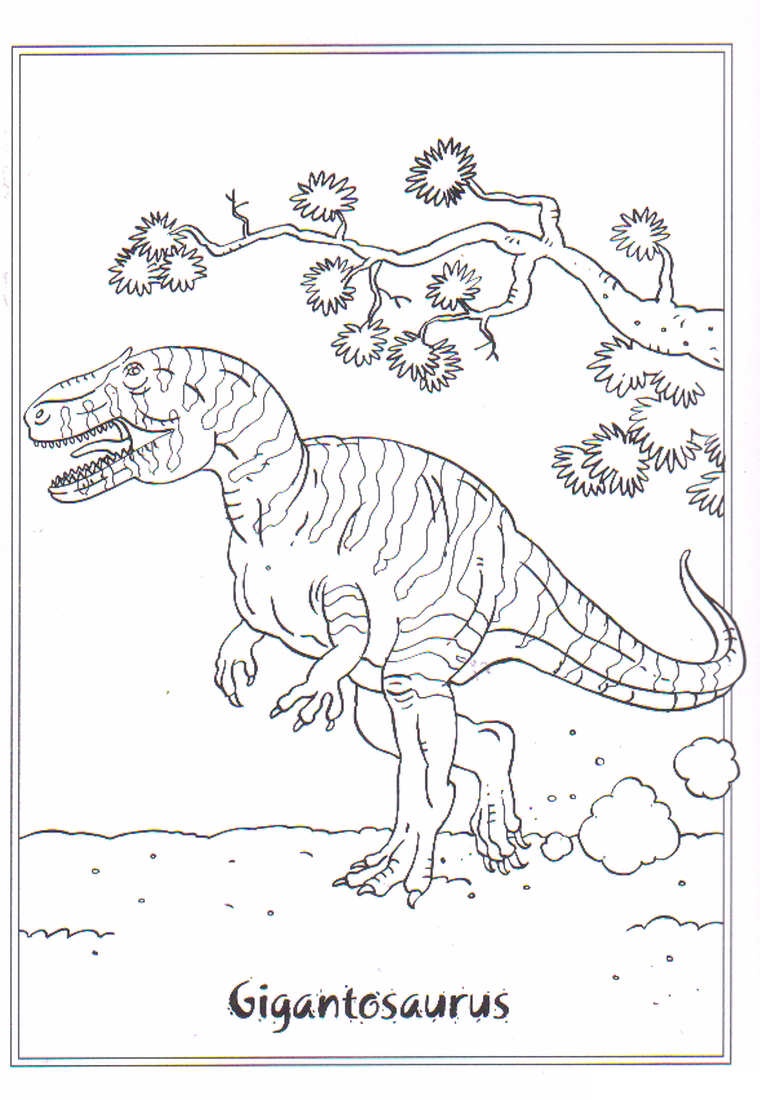 Gigantosaurus Tegninger til Farvelægning