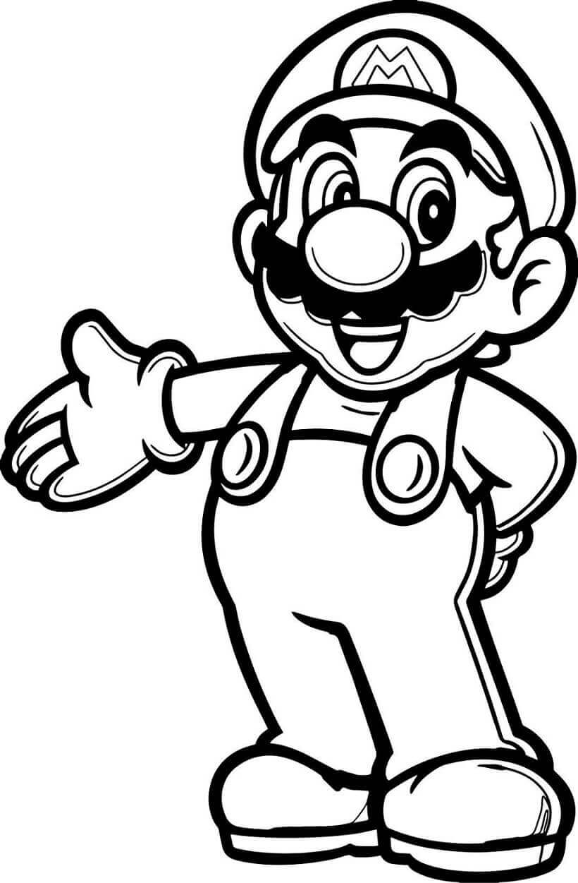 Mario Tegninger til Farvelægning