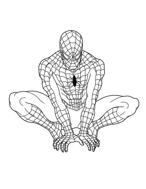 God Spiderman Tegninger til Farvelægning