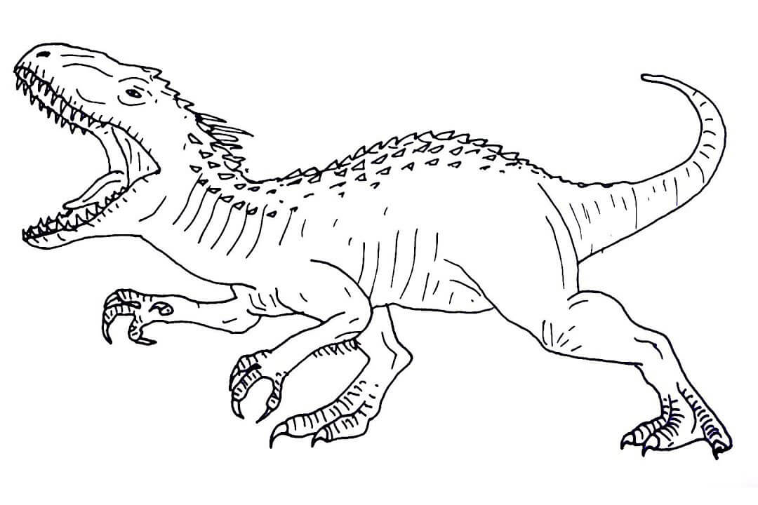 Gratis Dinosaur Tegninger til Farvelægning