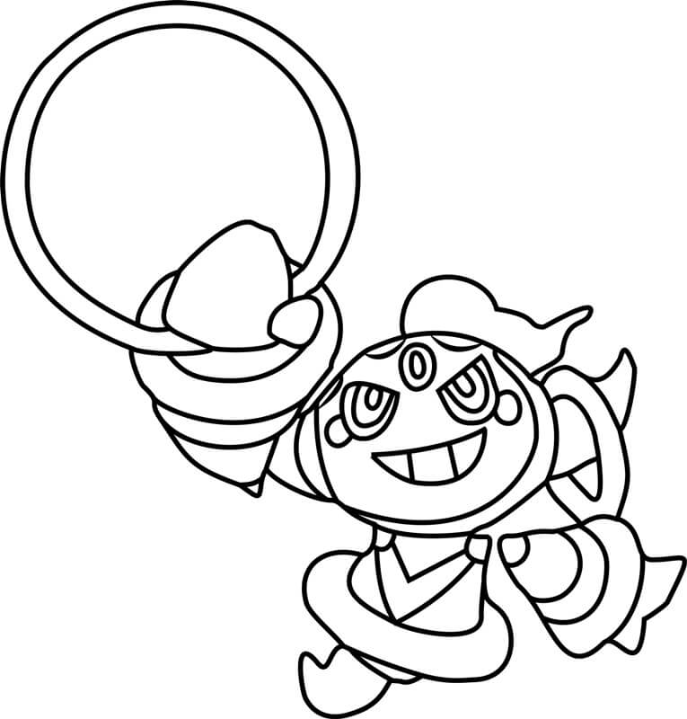Happy Pokemon Hoopa Tegninger til Farvelægning