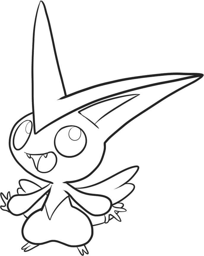 Happy Victini Tegninger til Farvelægning