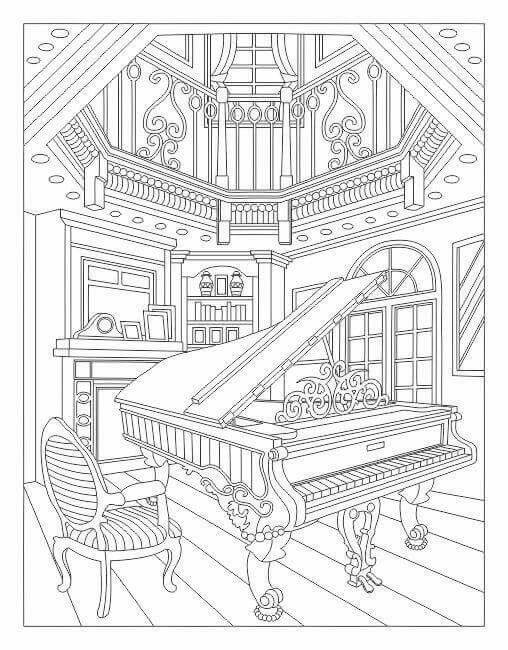 Klaver I Stuen Tegninger til Farvelægning