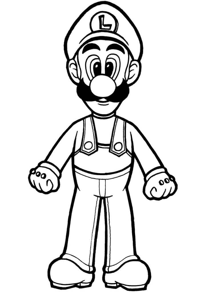 Luigi Tegninger til Farvelægning