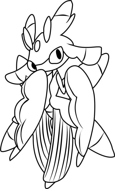 Lurantis Pokemon Tegninger til Farvelægning