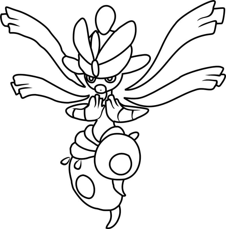 Mega Medicham Pokemon Tegninger til Farvelægning