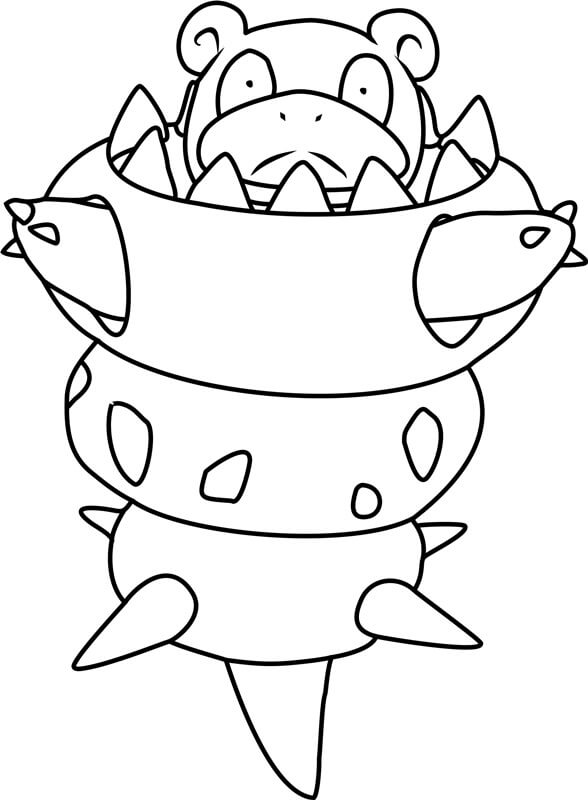 Mega Slowbro Pokemon Tegninger til Farvelægning