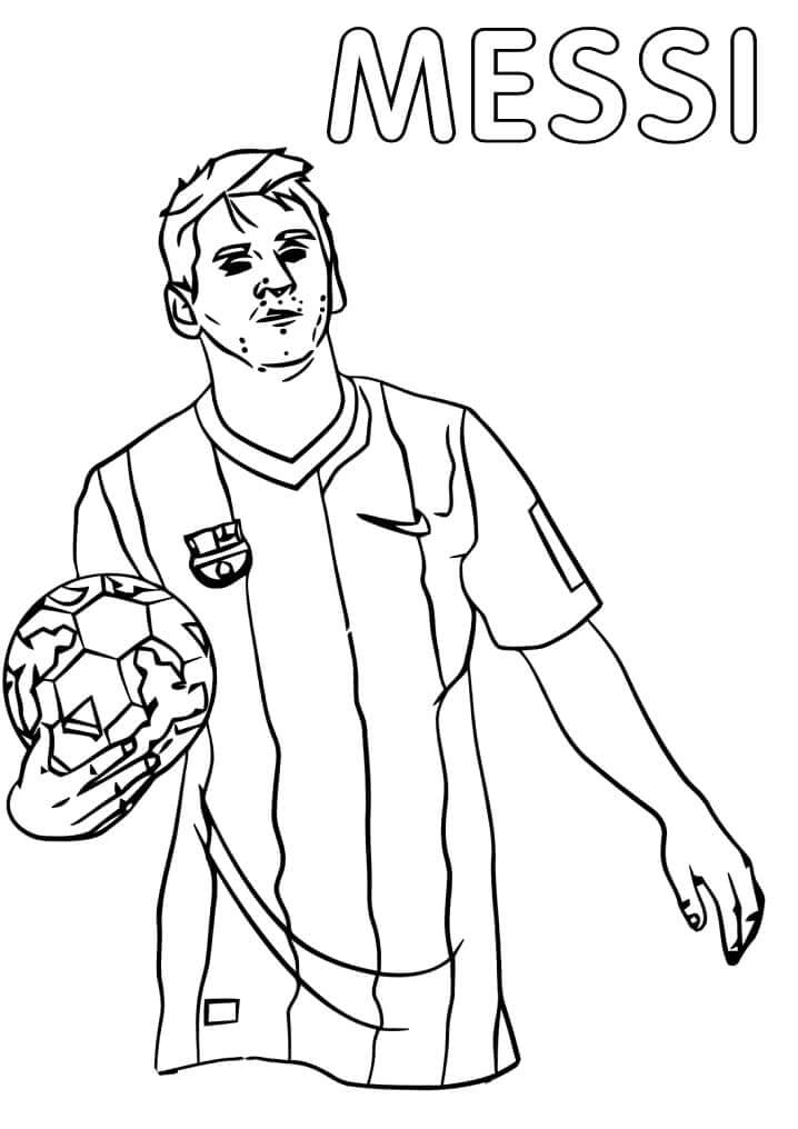 Minunat Lionel Messi Tegninger til Farvelægning