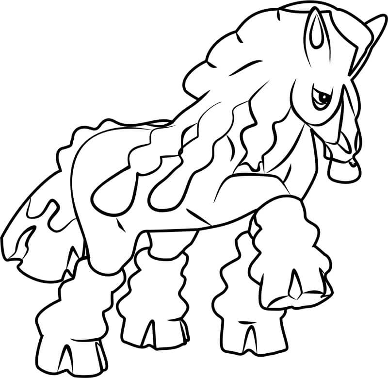 Mudsdale Sad Tegninger til Farvelægning