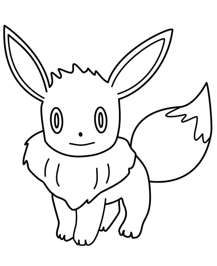 Normal Eevee Tegninger til Farvelægning