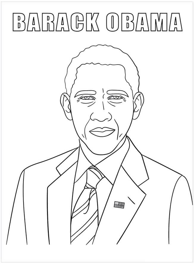 Obama Tegninger til Farvelægning