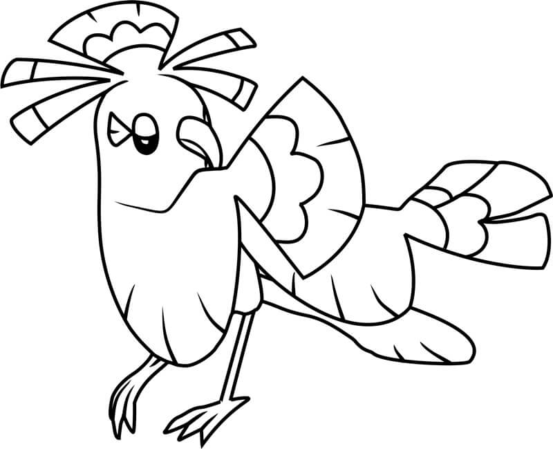 Oricorio Cute Tegninger til Farvelægning