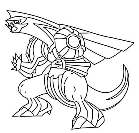 Palkia in Pokemon Tegninger til Farvelægning