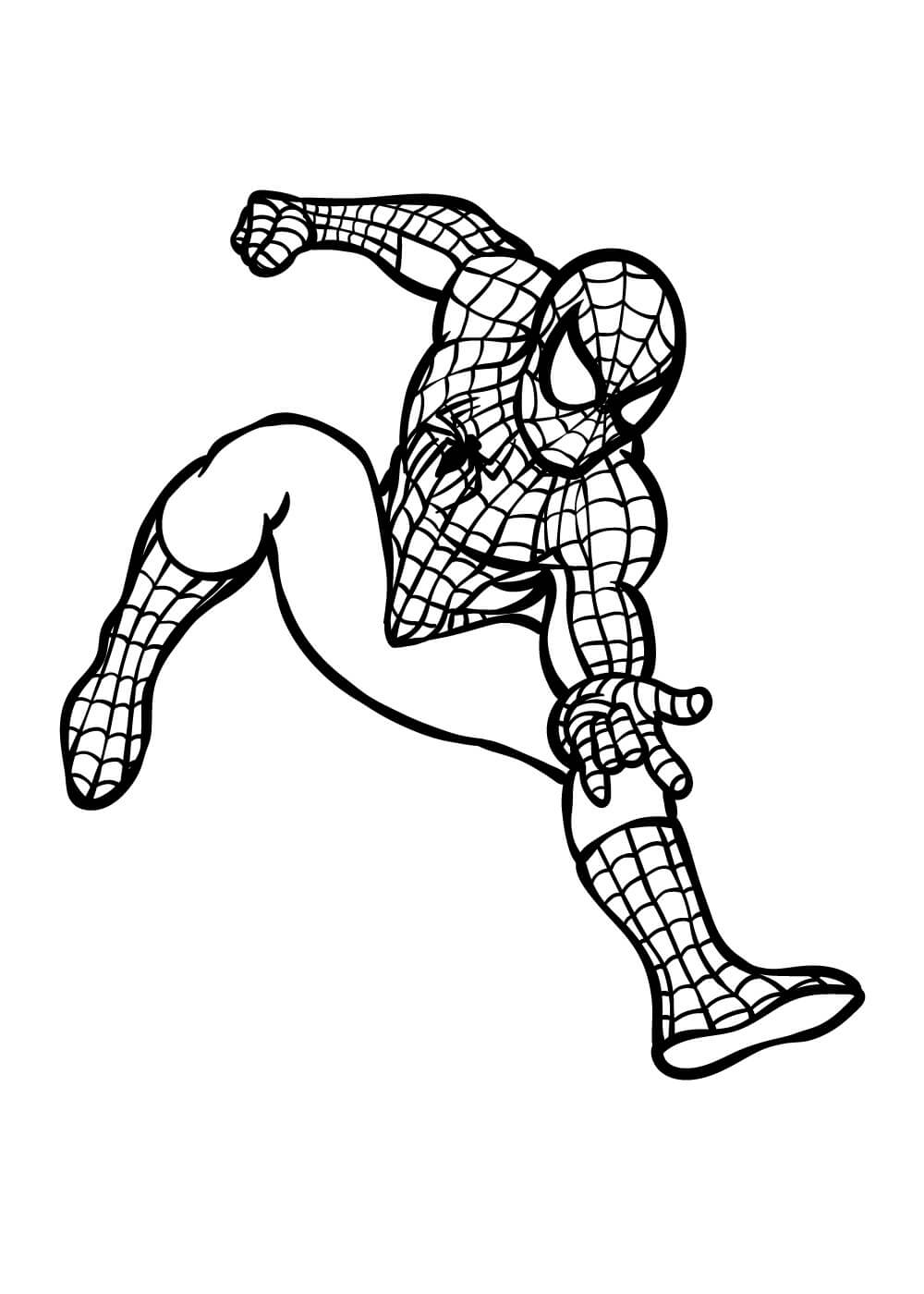 Perfekt Spiderman Tegninger til Farvelægning
