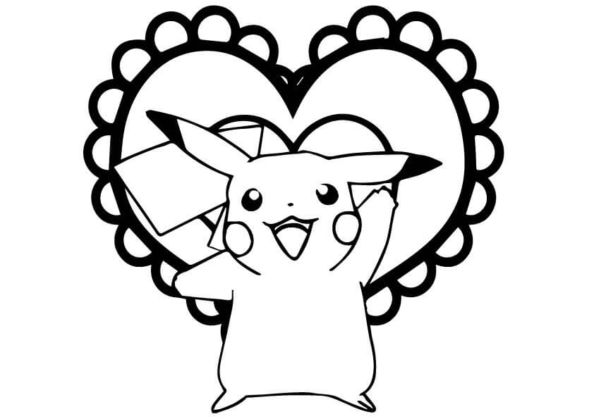 Pikachu Lovers Tegninger til Farvelægning