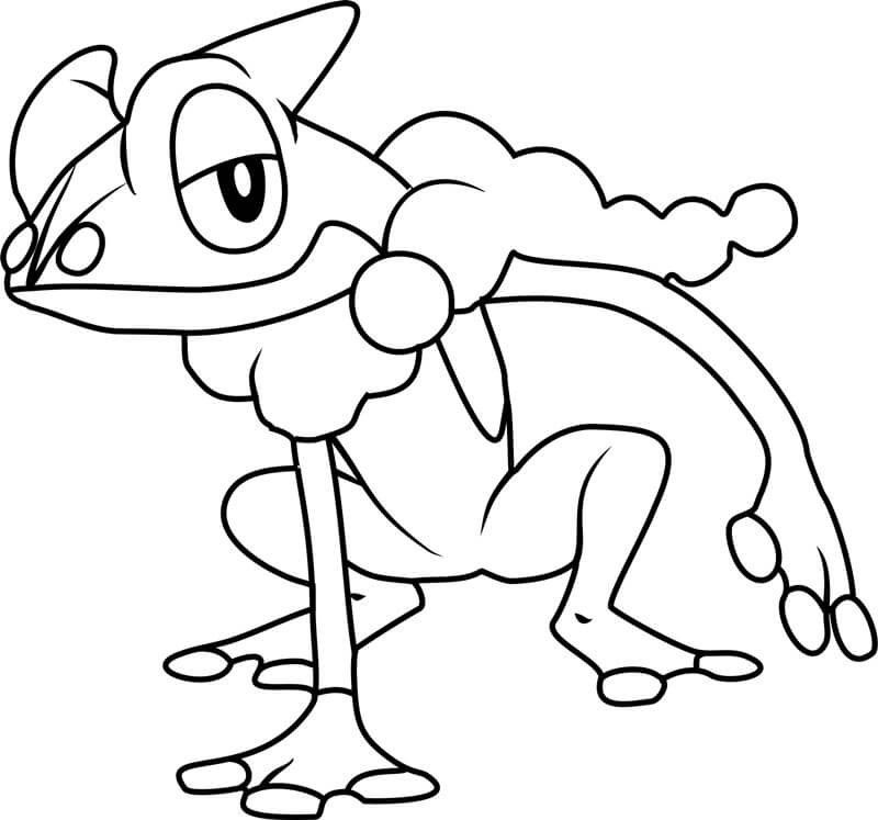 Pokemon Grenouille Tegninger til Farvelægning
