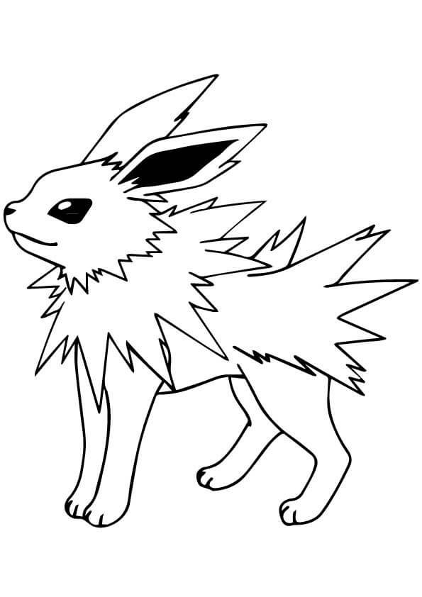 Pokemon Jolteon Tegninger til Farvelægning