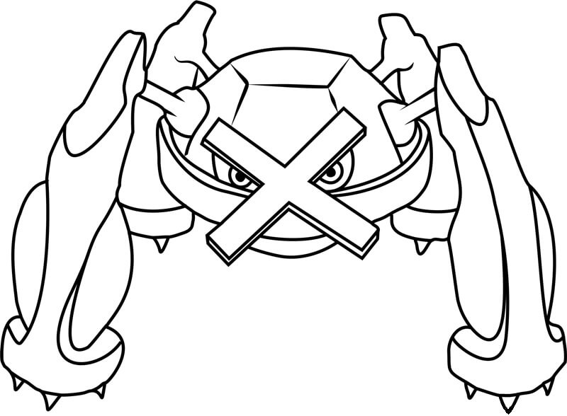 Pokemon Metagross Tegninger til Farvelægning