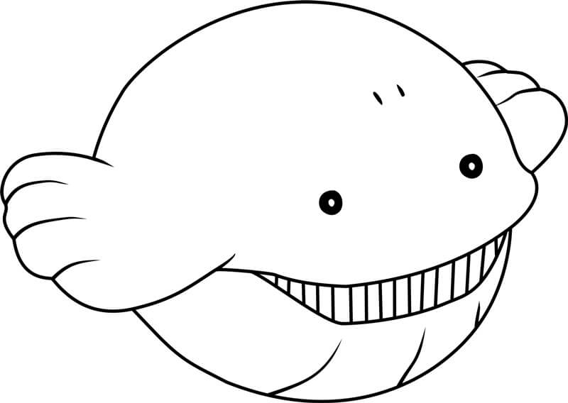 Pokemon Wailmer Tegninger til Farvelægning