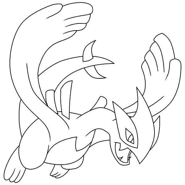 Shadow Lugia Tegninger til Farvelægning