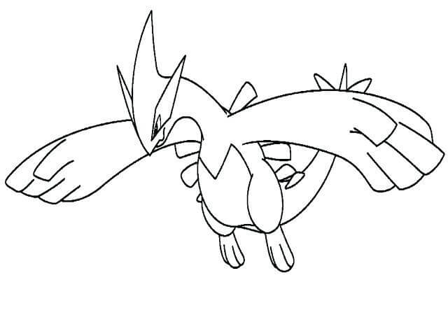 Silver Lugia Tegninger til Farvelægning