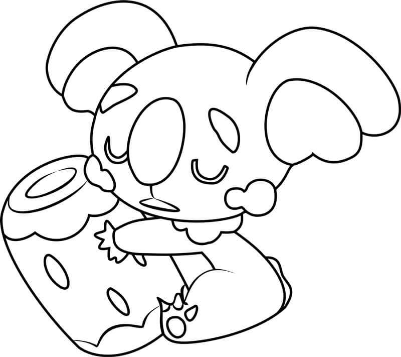 Sleeping Cute Komala Tegninger til Farvelægning