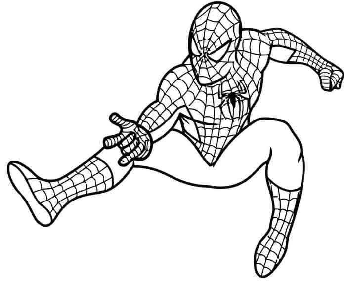 Spiderman Gratis Idé Tegninger til Farvelægning