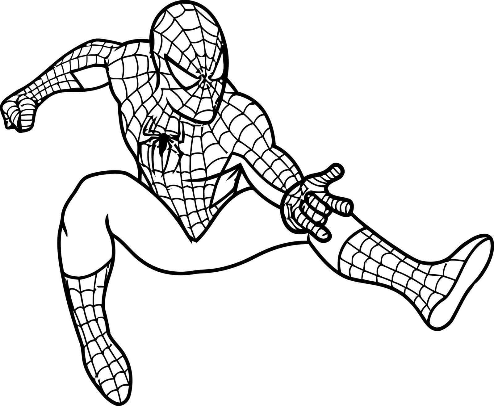 Spiderman Kæmper Tegninger til Farvelægning