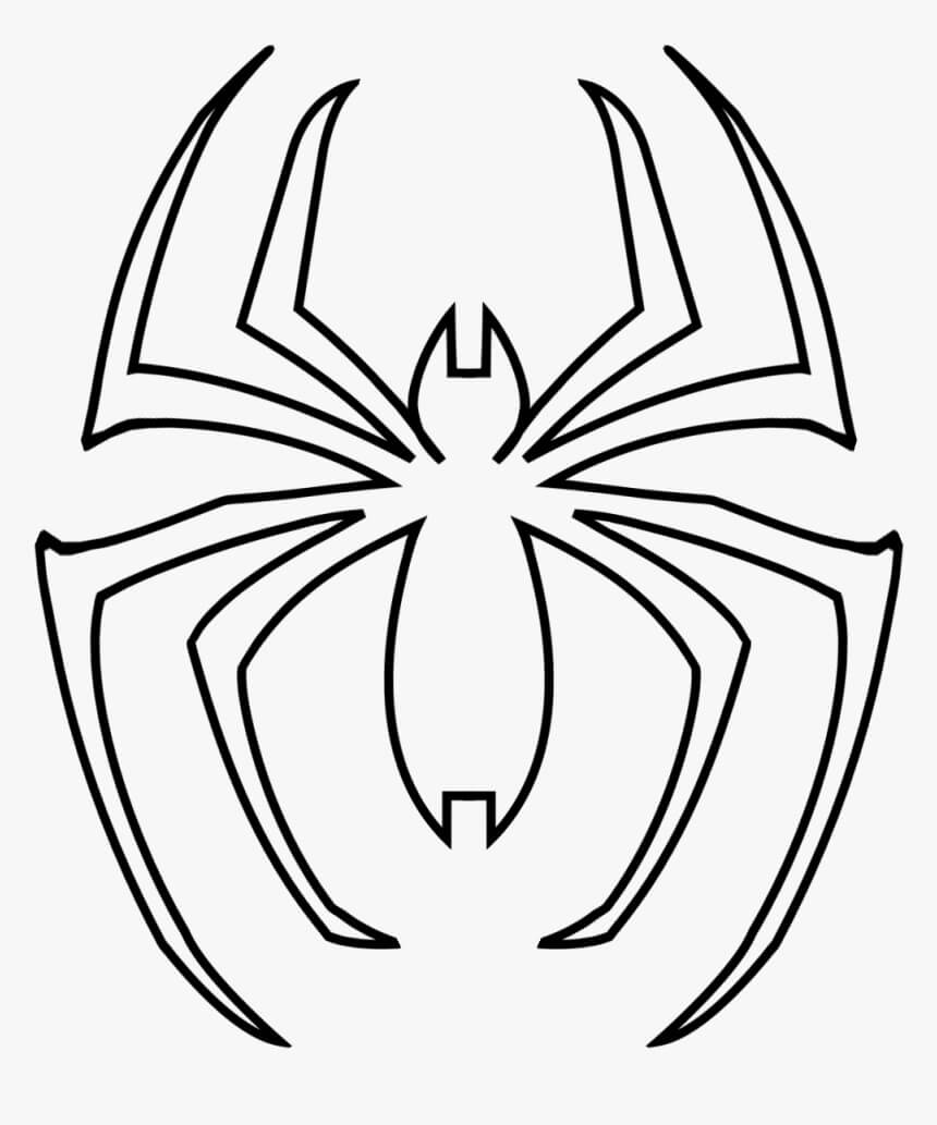 Spiderman Logo Tegninger til Farvelægning