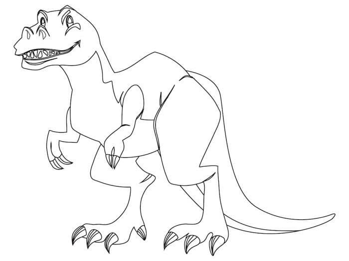 Stor Dinosaur Tegninger til Farvelægning