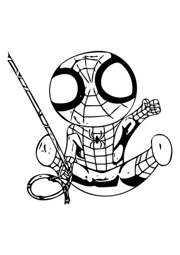 Superhelte Spiderman Tegninger til Farvelægning