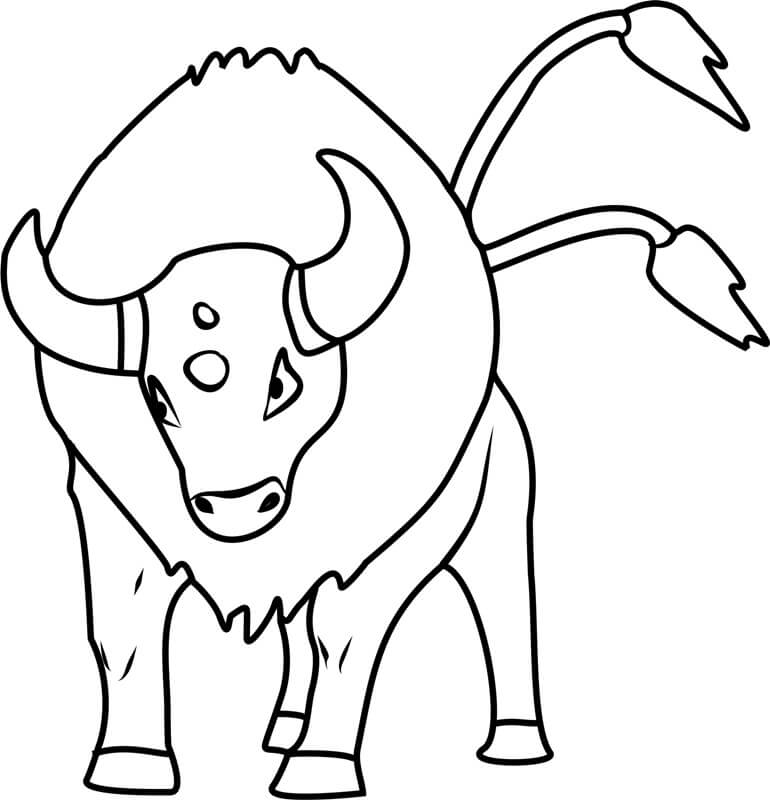 Tauros Pokemon Tegninger til Farvelægning