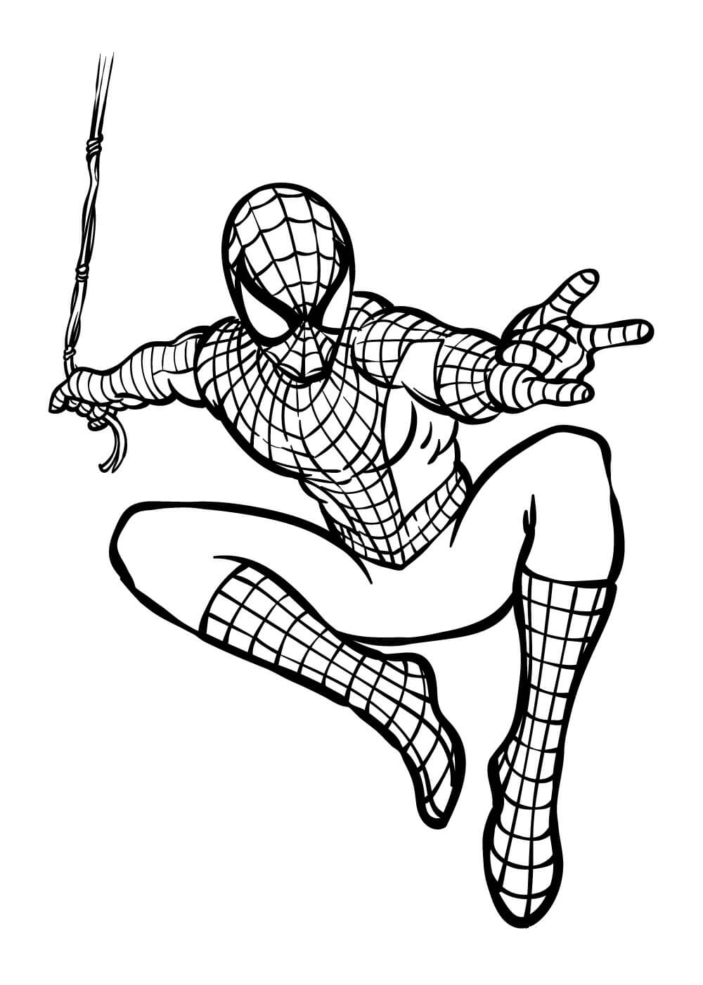 Tegning Spiderman Tegninger til Farvelægning