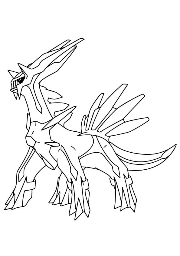 The Mighty Dialga Tegninger til Farvelægning