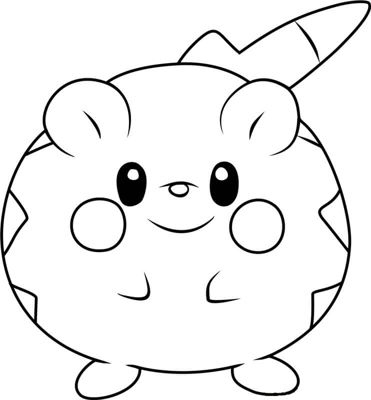 Togedemaru Smiling Tegninger til Farvelægning